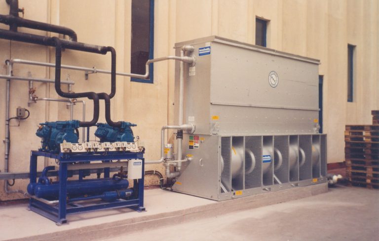 Centrale frigorifera BT con condensatore evaporativo